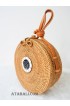 sling bags rattan circle with pendan decor full handmade